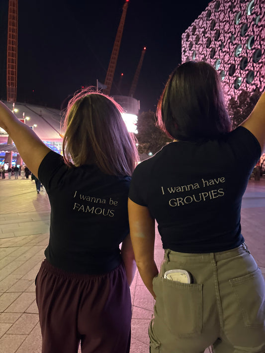 When I Grow Up Embroidered Baby Tee | Custom Back Wording