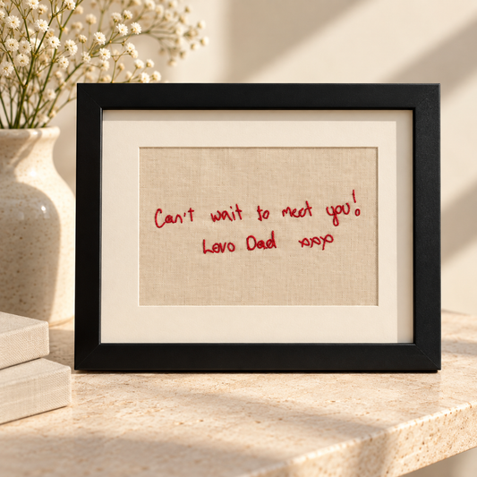 Personalised Handwriting Embroidery | A Note to Keep
