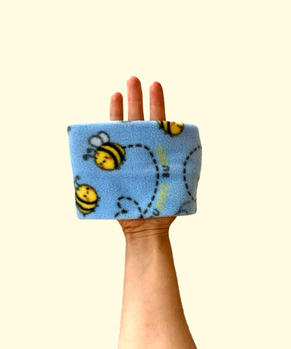 Handmade Bee Polar Fleece Dog Snood – Personalised Option