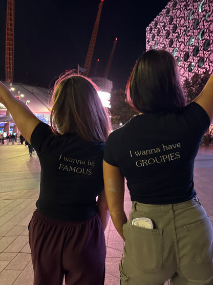 When I Grow Up Embroidered Baby Tee | Custom Back Wording
