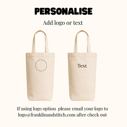 Embroidered Wine Tote Customisable