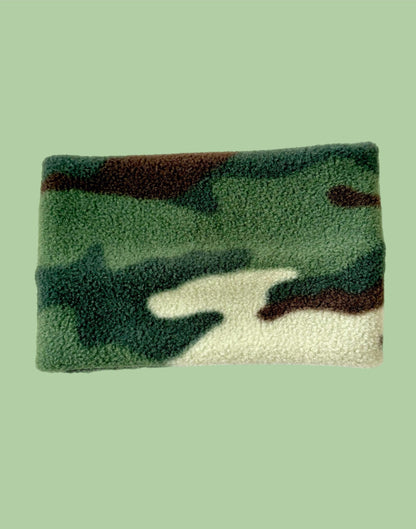 Handmade Army Polar Fleece Dog Snood – Personalised Option