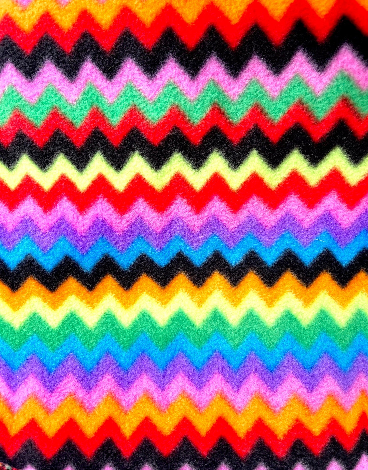 Handmade  Zig Zag Polar Fleece Dog Snood – Personalised Option