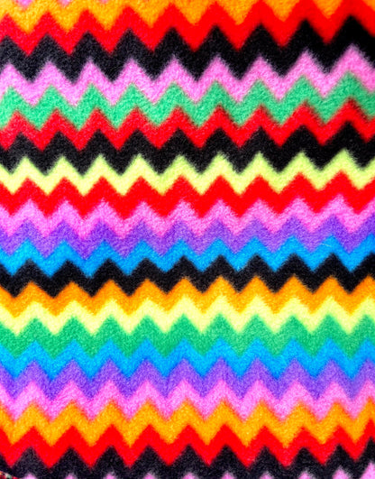 Handmade  Zig Zag Polar Fleece Dog Snood – Personalised Option