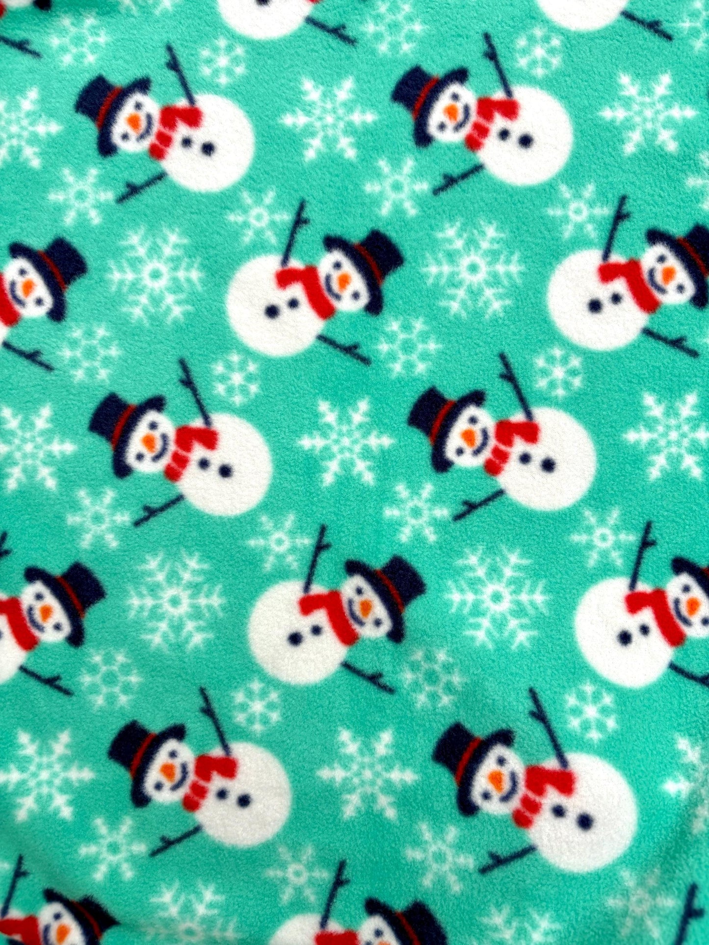 Handmade Snowman Polar Fleece Dog Snood – Personalised Option