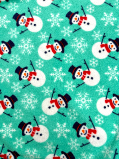 Handmade Snowman Polar Fleece Dog Snood – Personalised Option