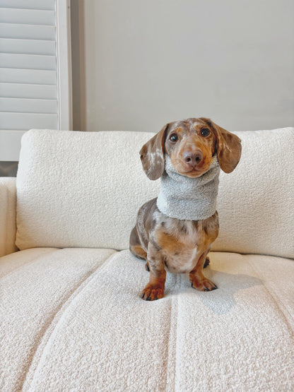 Handmade Teddy Sherpa Fleece Dog Snood – Personalised Option