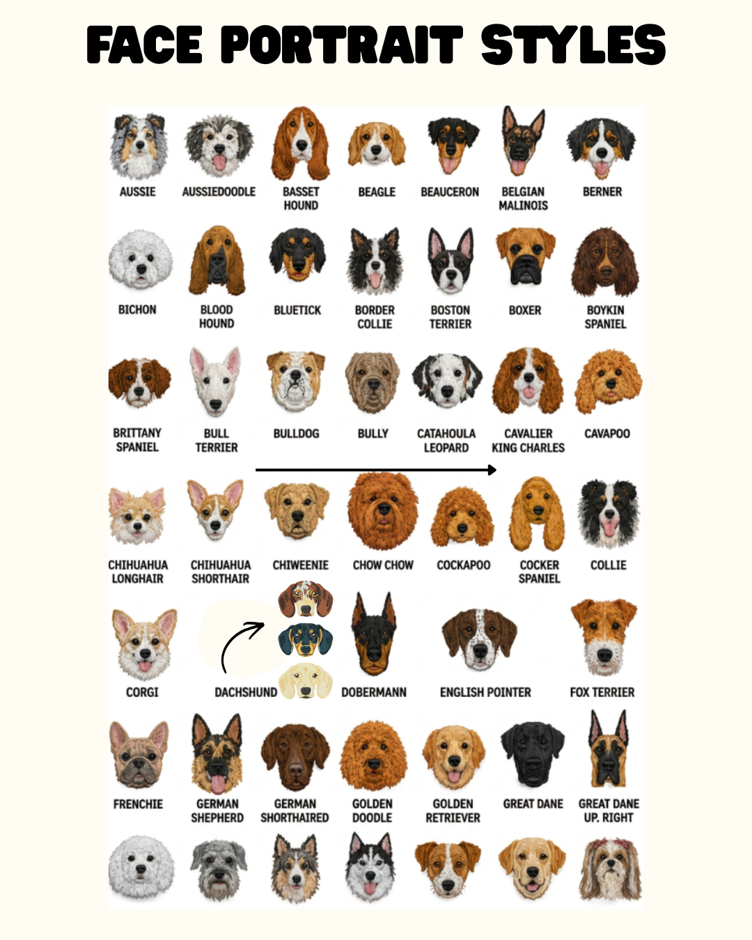 Dog Breed Embroidered Cap