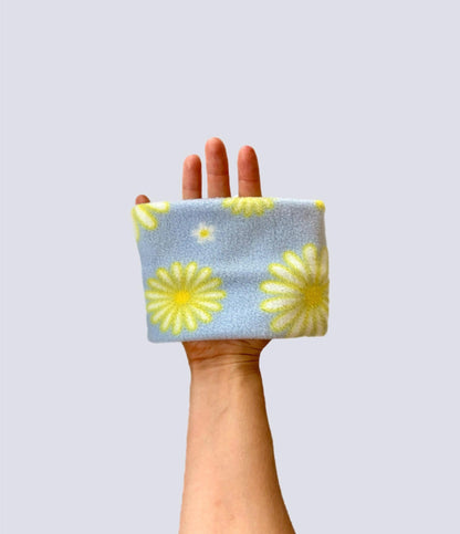 Handmade Daisy Polar Fleece Dog Snood – Personalised Option
