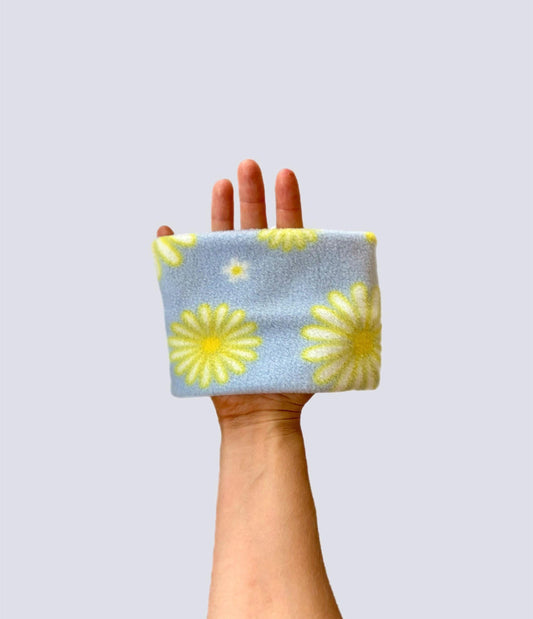 Handmade Daisy Polar Fleece Dog Snood – Personalised Option
