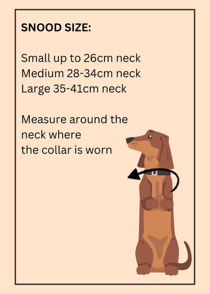 Handmade Single Colour Polar Fleece Dog Snood – Personalised Option