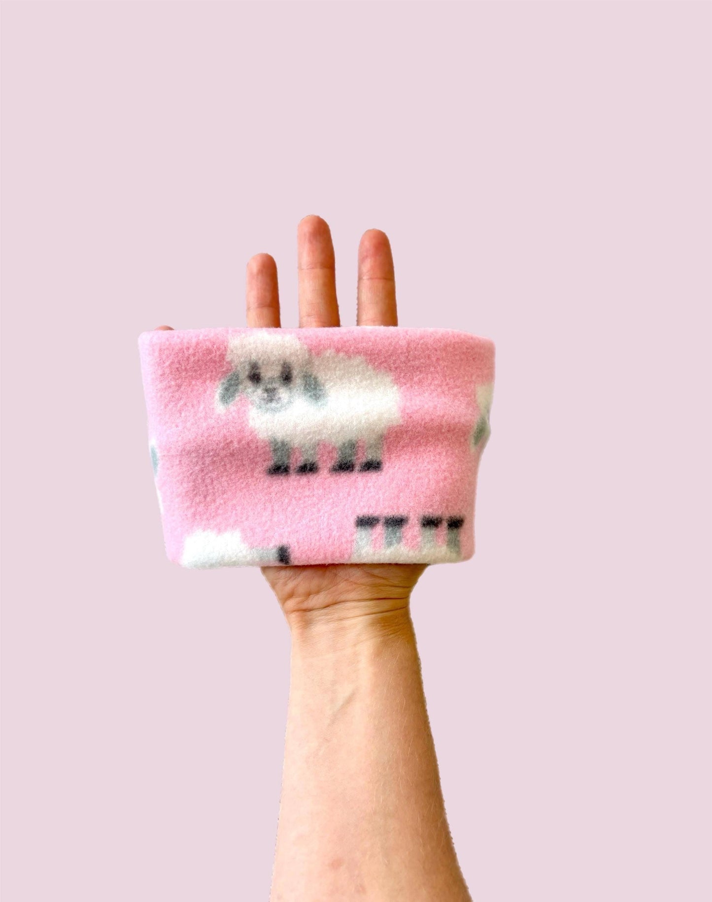Handmade Sheep Polar Fleece Dog Snood – Personalised Option