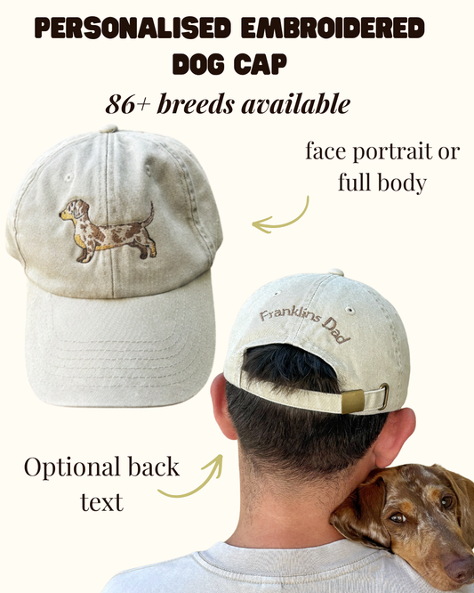 Dog Breed Embroidered Cap