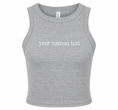 Custom Embroidered Racer Top by Franklin & Stitch