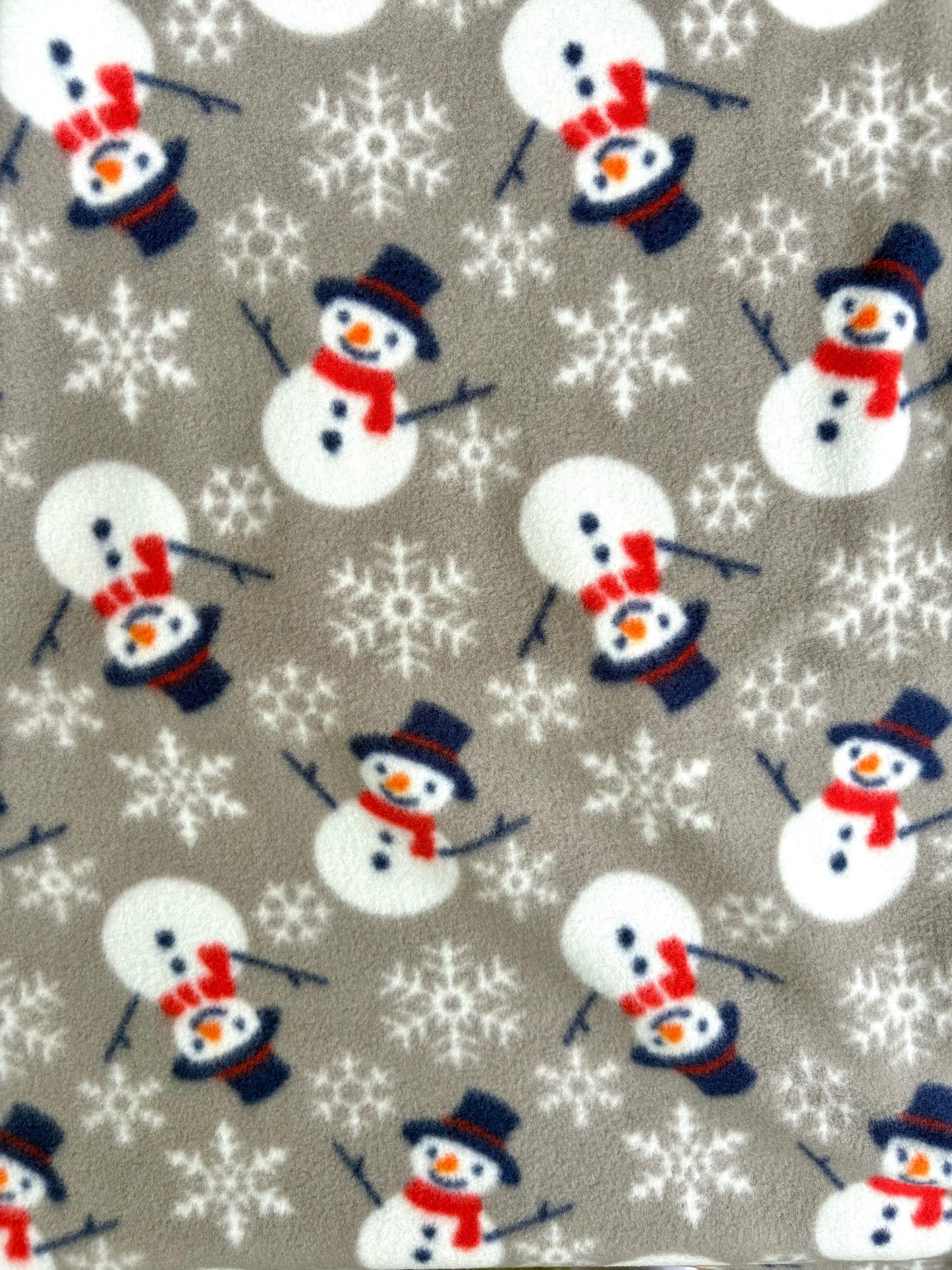 Handmade Snowman Polar Fleece Dog Snood – Personalised Option