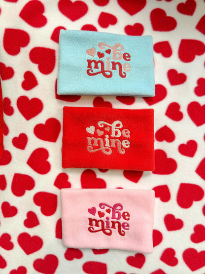 Handmade Be Mine Polar Fleece Dog Snood – Personalised Option