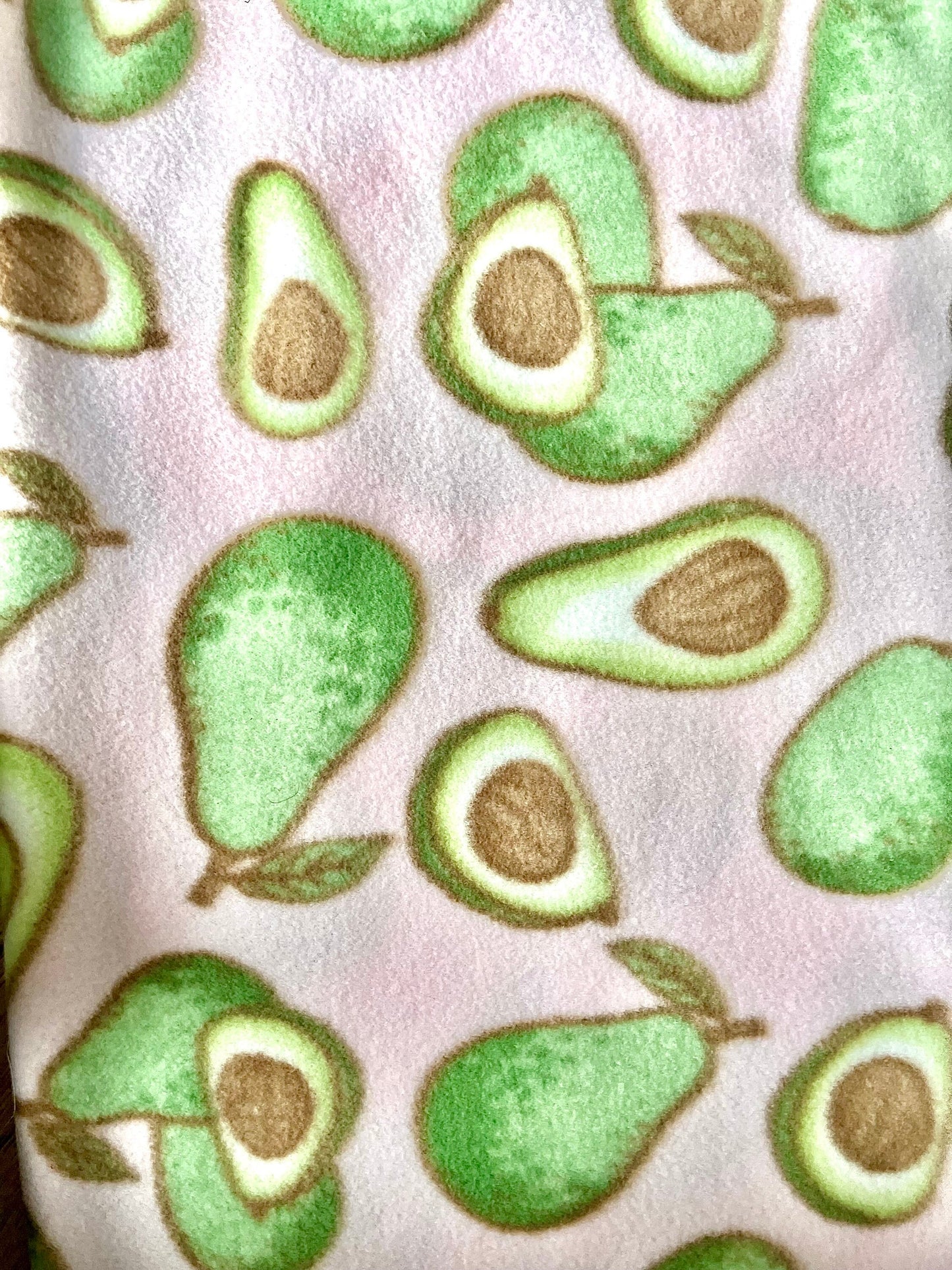 Handmade Avocado and Pears Polar Fleece Dog Snood – Personalised Option