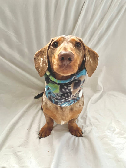 Handmade Jungle Polar Fleece Dog Snood – Personalised Option