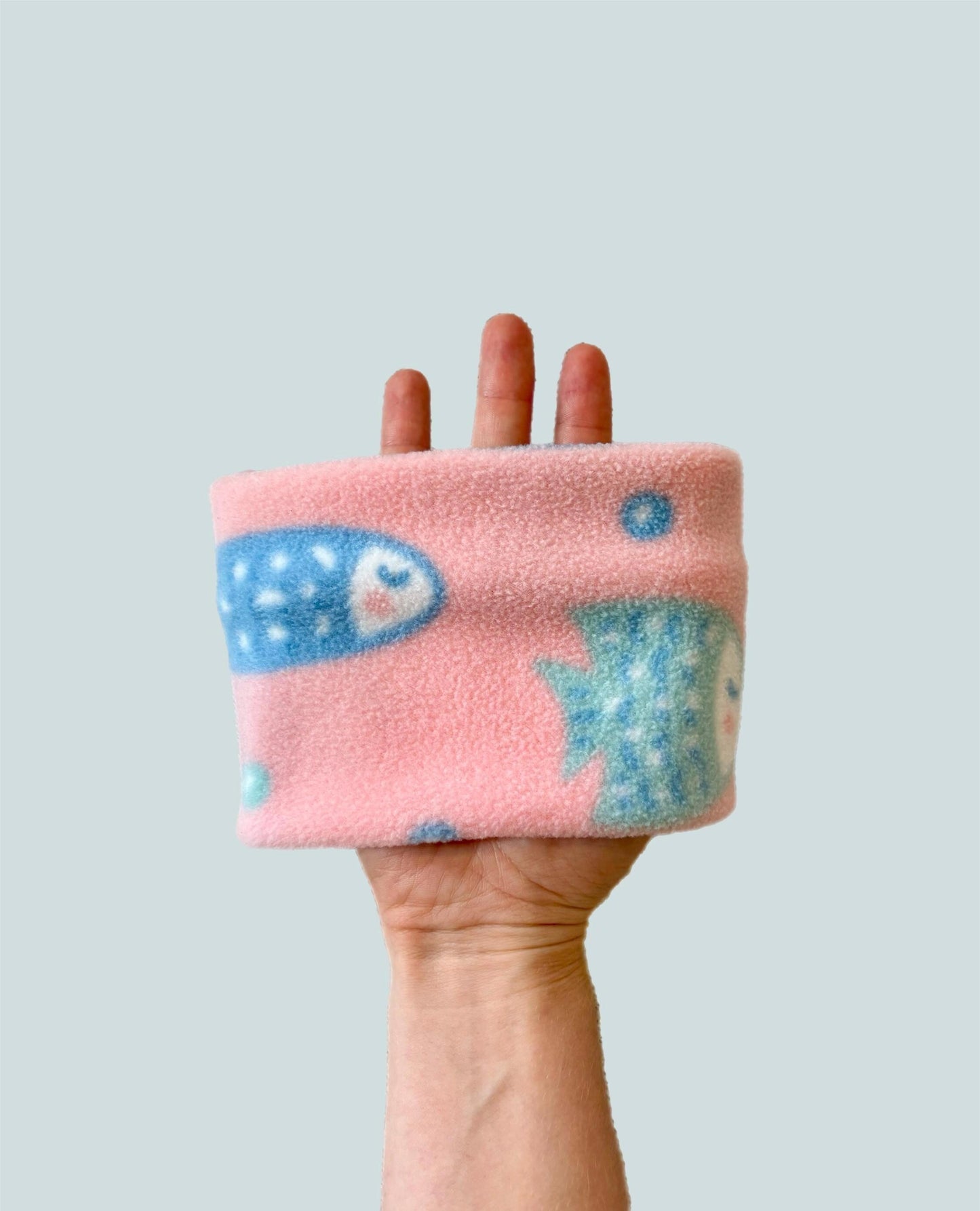 Handmade Fish Polar Fleece Dog Snood – Personalised Option