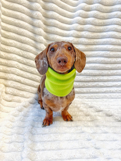 Handmade Neon Polar Fleece Dog Snood – Personalised Option