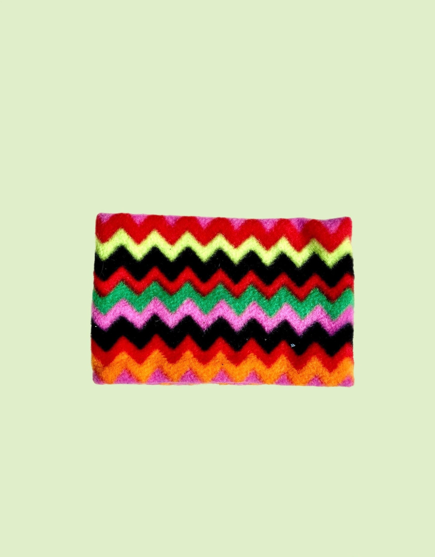 Handmade  Zig Zag Polar Fleece Dog Snood – Personalised Option