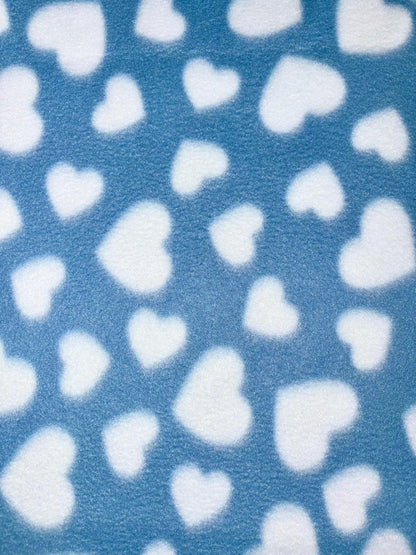 Handmade Heart Polar Fleece Dog Snood – Personalised Option