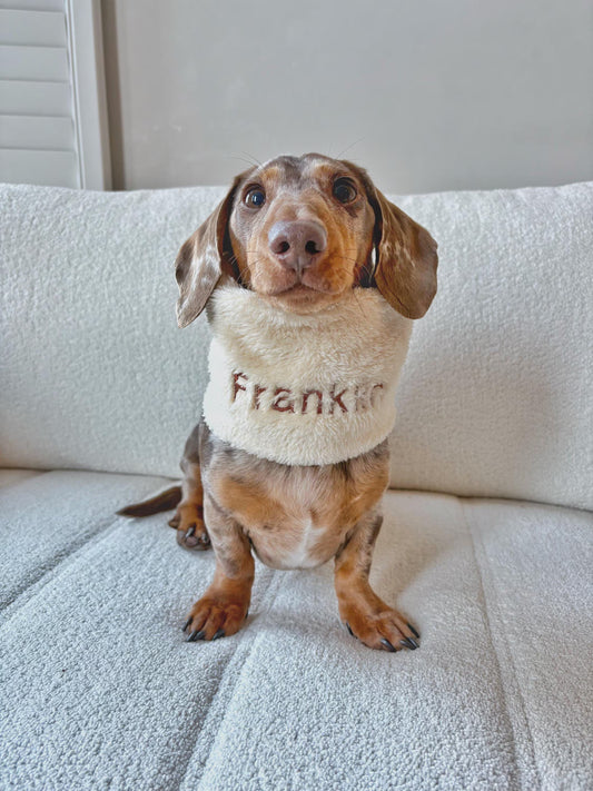 Handmade Faux Fur Polar Fleece Dog Snood – Personalised Option